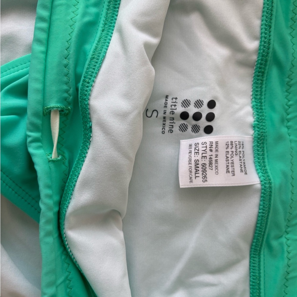 Title Nine Aqua Bikini Bottom size small - Picture 2 of 5